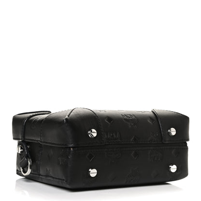 MCM Calfskin Ottomar Monogram Small Berlin Crossbody Black 4 of 11