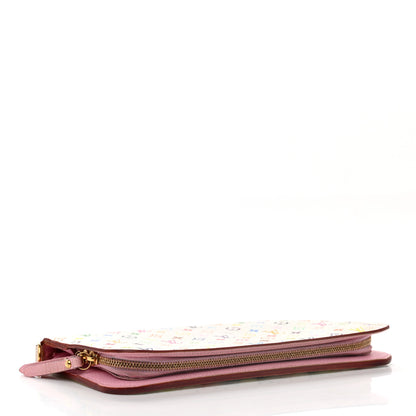 Louis Vuitton Monogram Multicolor Insolite Wallet White Litchi 4 of 10