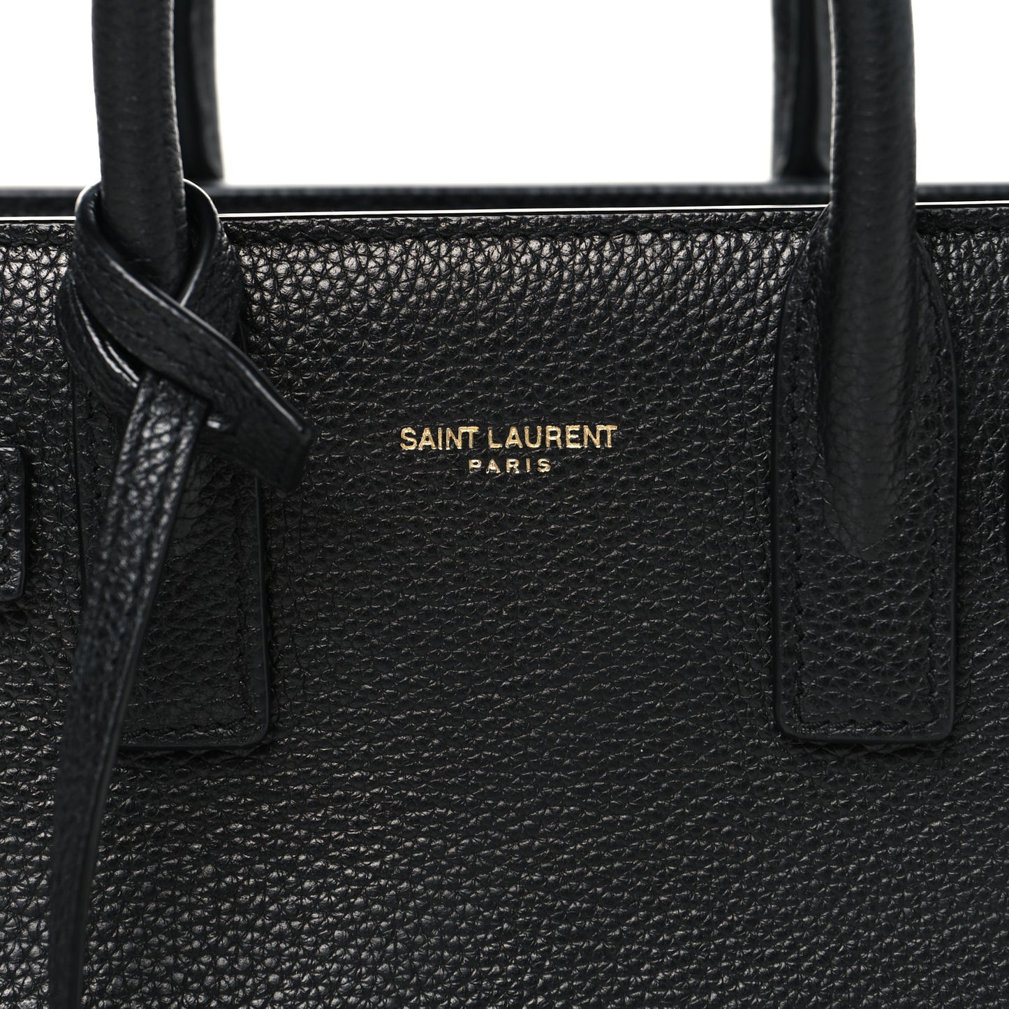 Grained Calfskin Nano Supple Sac De Jour Black