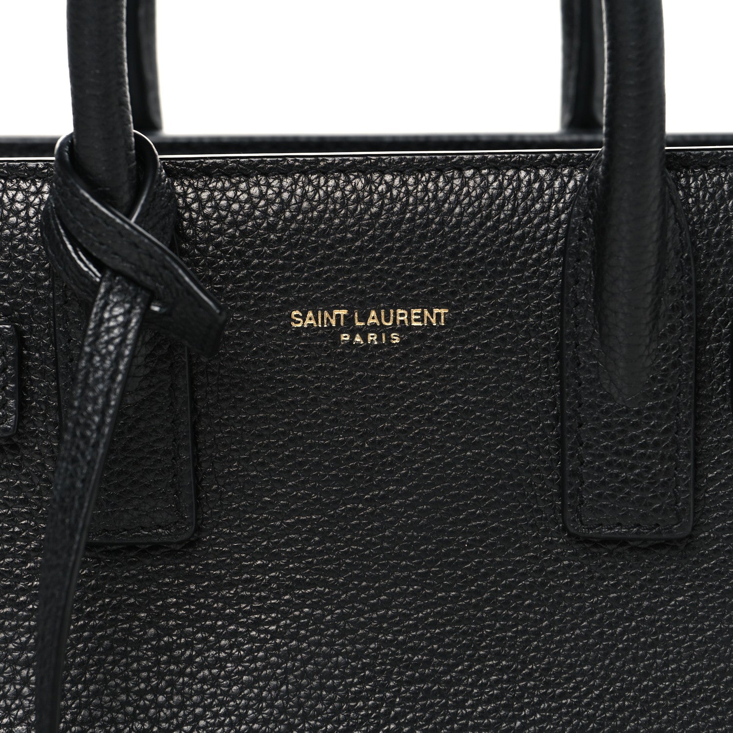 Saint Laurent Grained Calfskin Nano Supple Sac De Jour Black 8 of 11