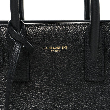Saint Laurent Grained Calfskin Nano Supple Sac De Jour Black 8 of 11