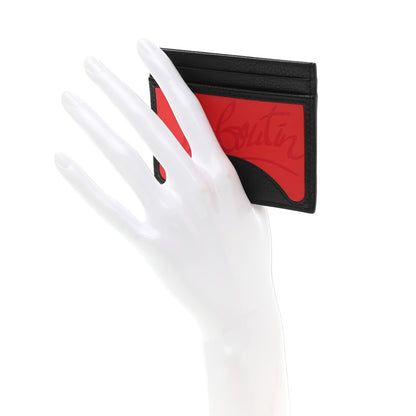 Christian Louboutin Calfskin Kios Card Holder Black 2 of 8