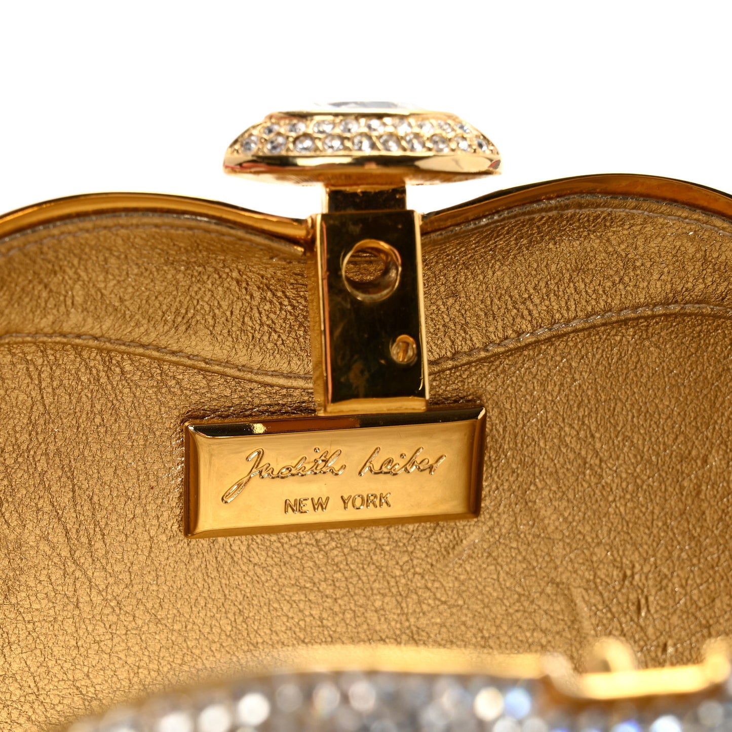 Swarovski Crystal Minaudiere Clutch Silver