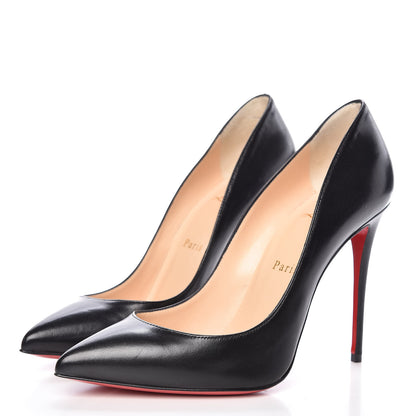 Christian Louboutin Shiny Nappa Pigalle Follies 100 Pumps 37.5 Black 3 of 8