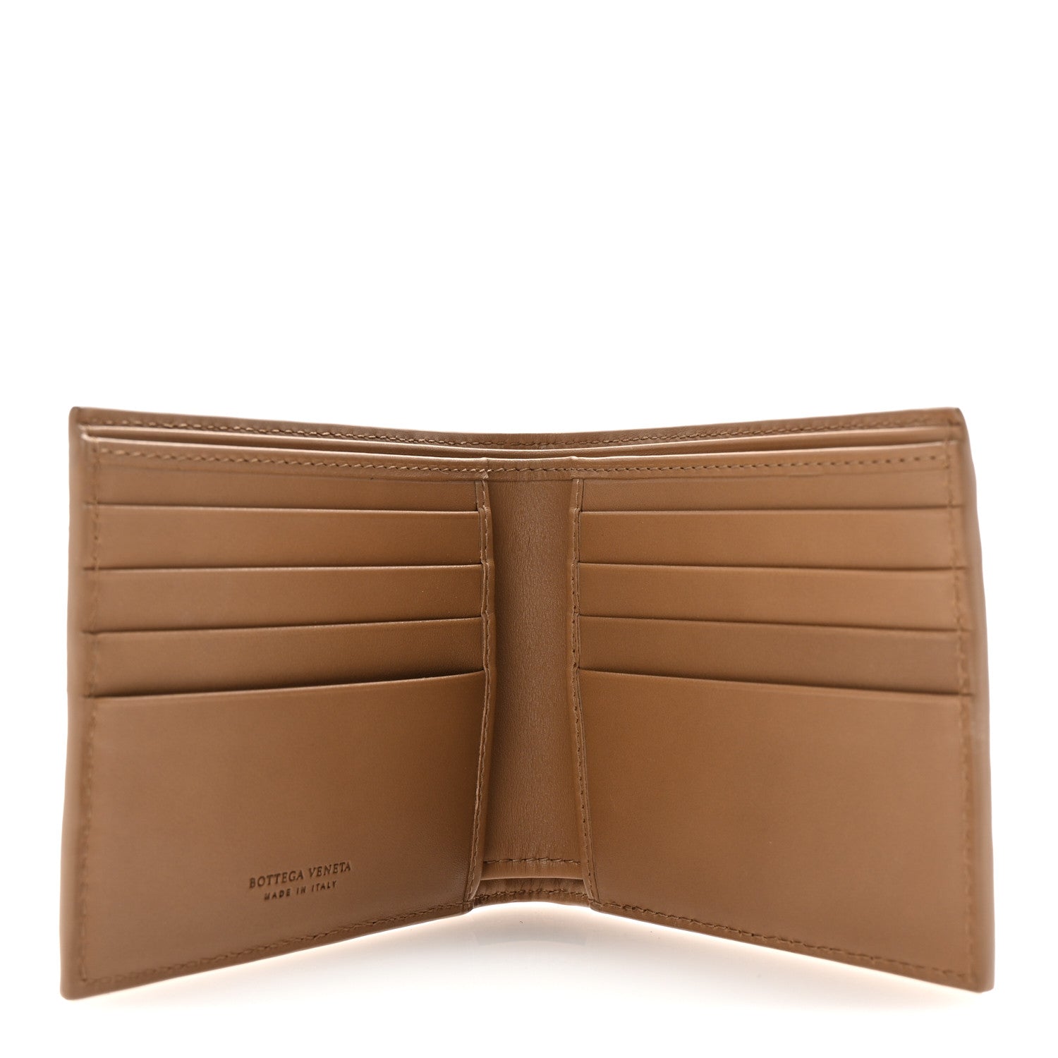 Bottega Veneta Nappa Intrecciato Bi-Fold Wallet Brown 5 of 8