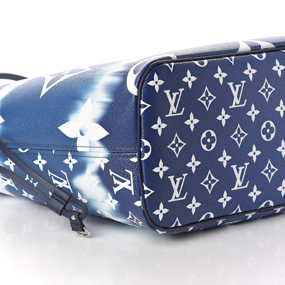 Louis Vuitton Monogram Escale Neverfull MM Blue 9 of 10