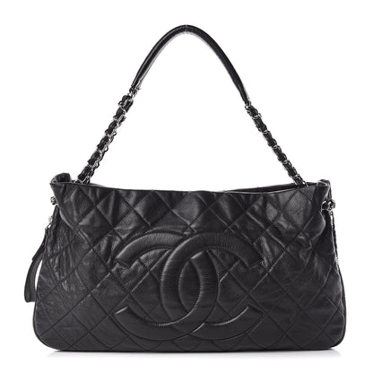 Chanel Caviar Quilted Expandable Zip Shoulder Bag Black 1 of 17
