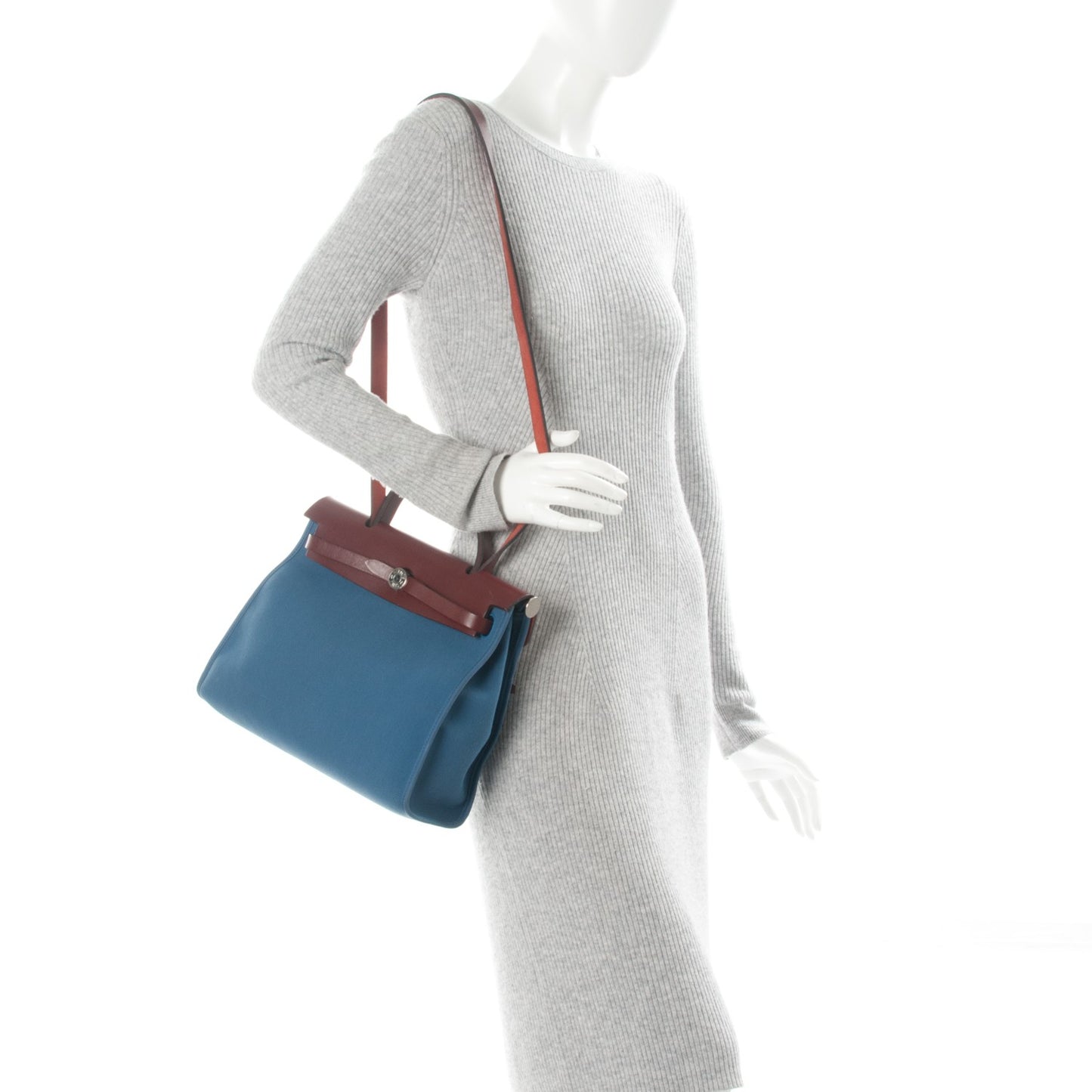 Military Toile Vache Hunter Herbag Zip PM 31 Bleu Agate Rouge H