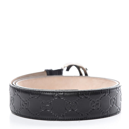Gucci Guccissima Signature Interlocking G 40mm Belt 115 46 Black 3 of 7