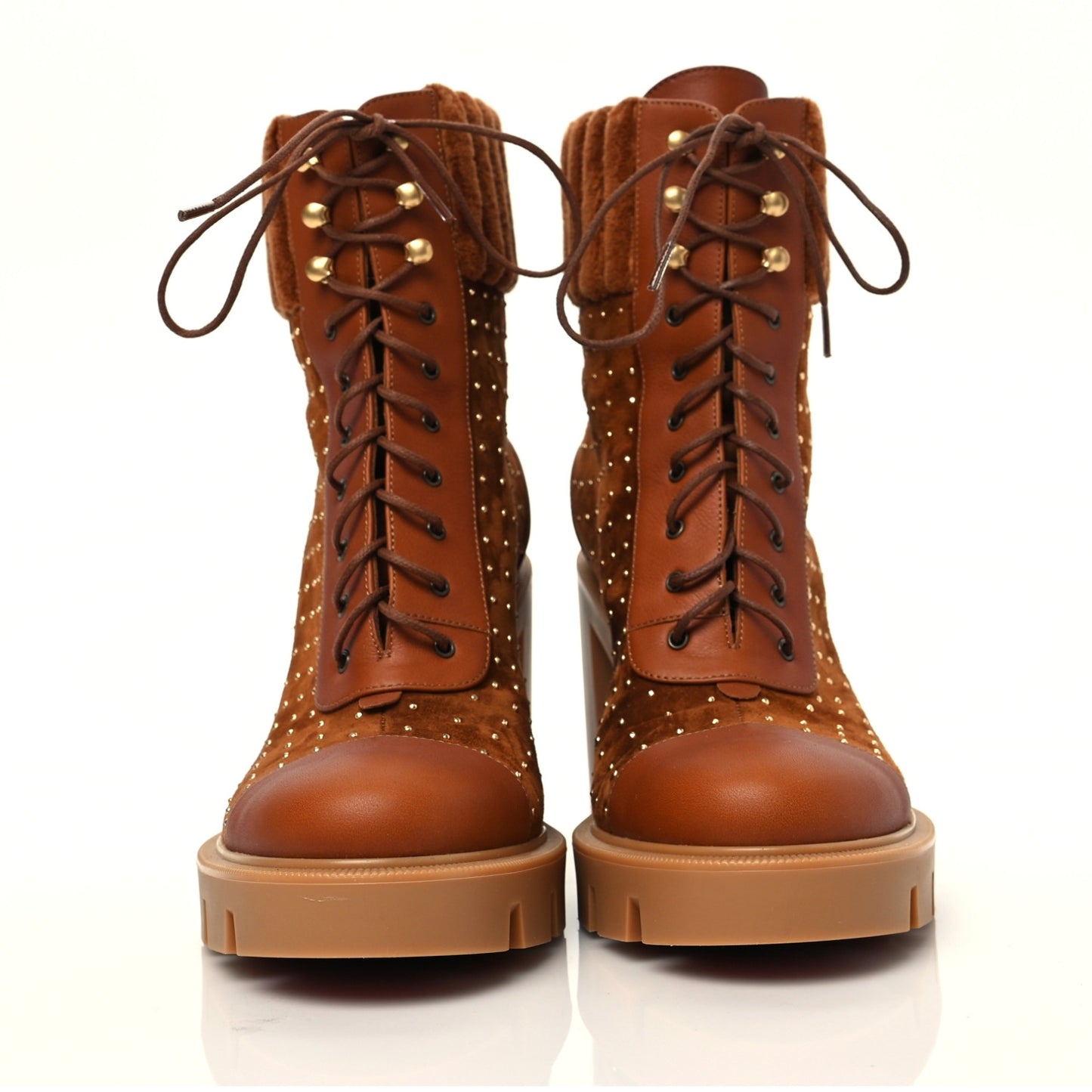 Suede Studded Dakita Lug 70 Boots 37.5