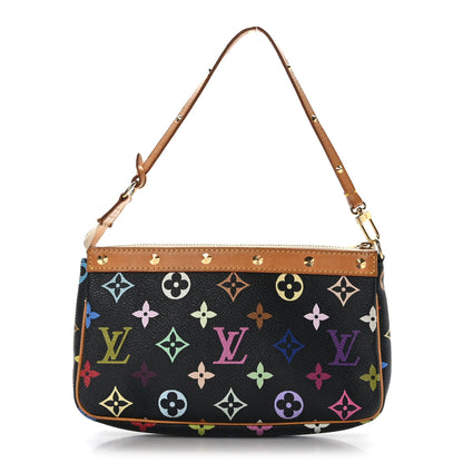 Louis Vuitton Monogram Multicolor Pochette Accessories Black 1 of 10
