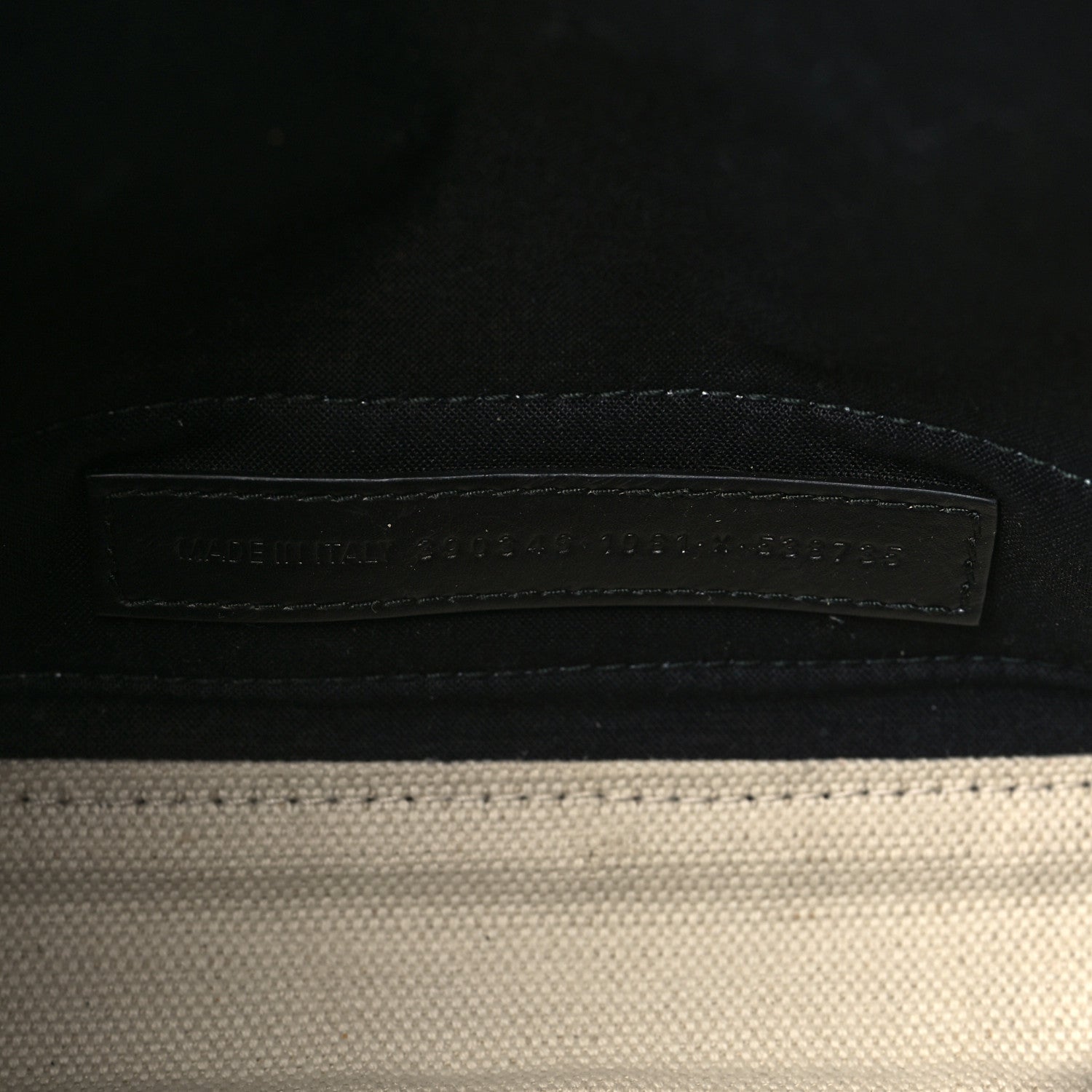 Balenciaga Cotton Canvas Calfskin Navy Cabas XS Natural Black 8 of 8
