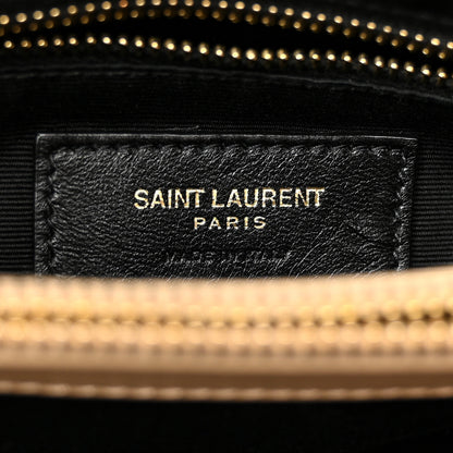 Saint Laurent Calfskin Y Quilted Monogram Medium Loulou Chain Satchel Dark Beige 6 of 17
