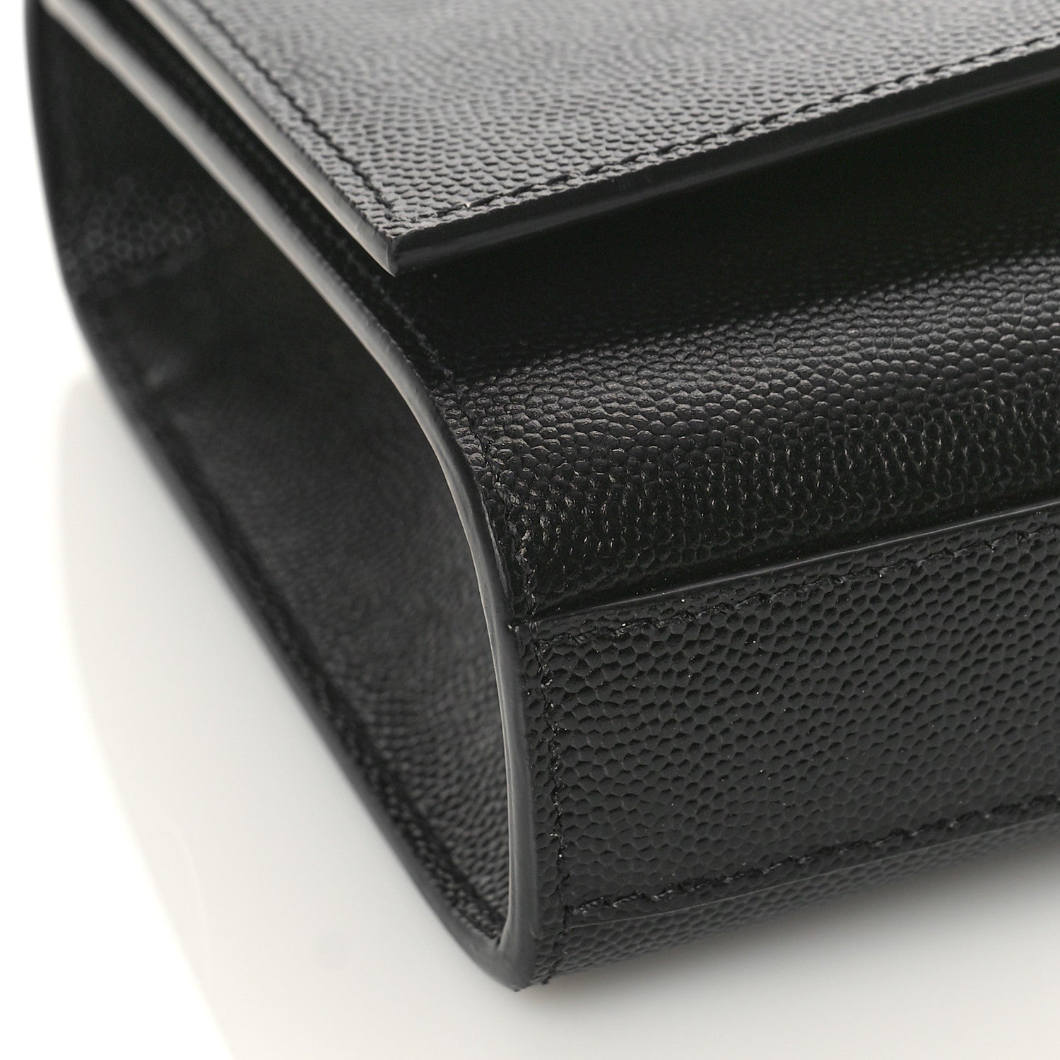Saint Laurent Grain De Poudre Small Monogram Kate Satchel Black 7 of 8