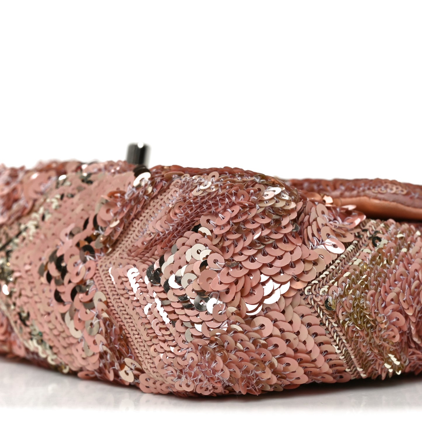 Sequins Chevron Mini Rectangular Flap Pink