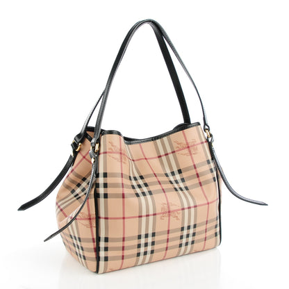 Burberry Haymarket Check Small Canterbury Tote Black 3 of 7
