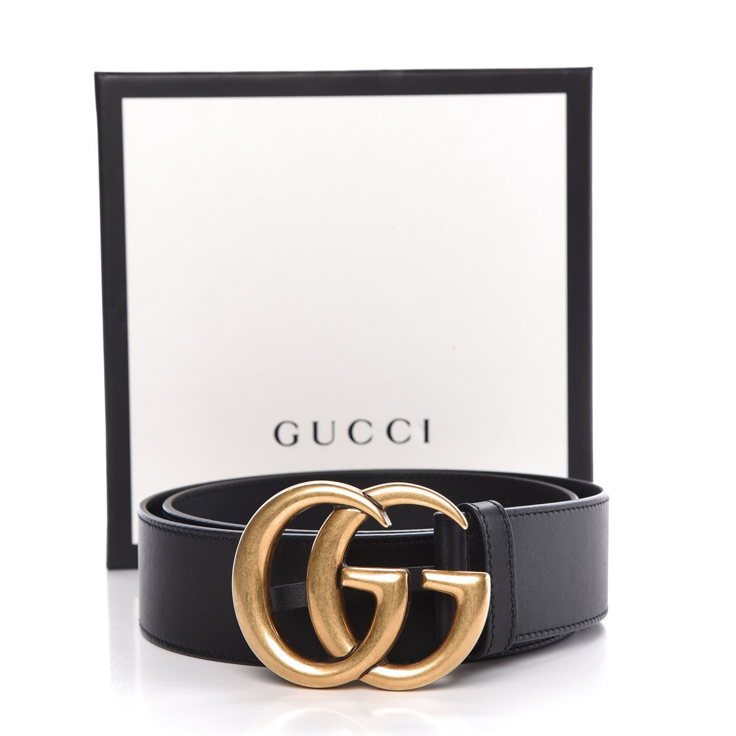 Gucci Calfskin Double G 40mm Belt 85 34 Black 7 of 7