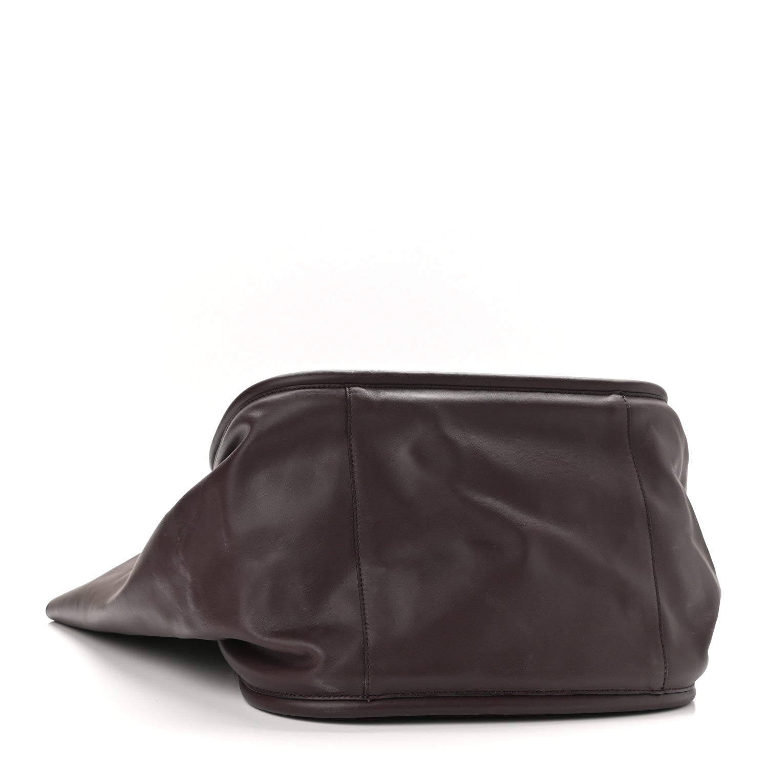 Proenza Schouler Calfskin XL Ruched Tote Chocolate Plum 5 of 11