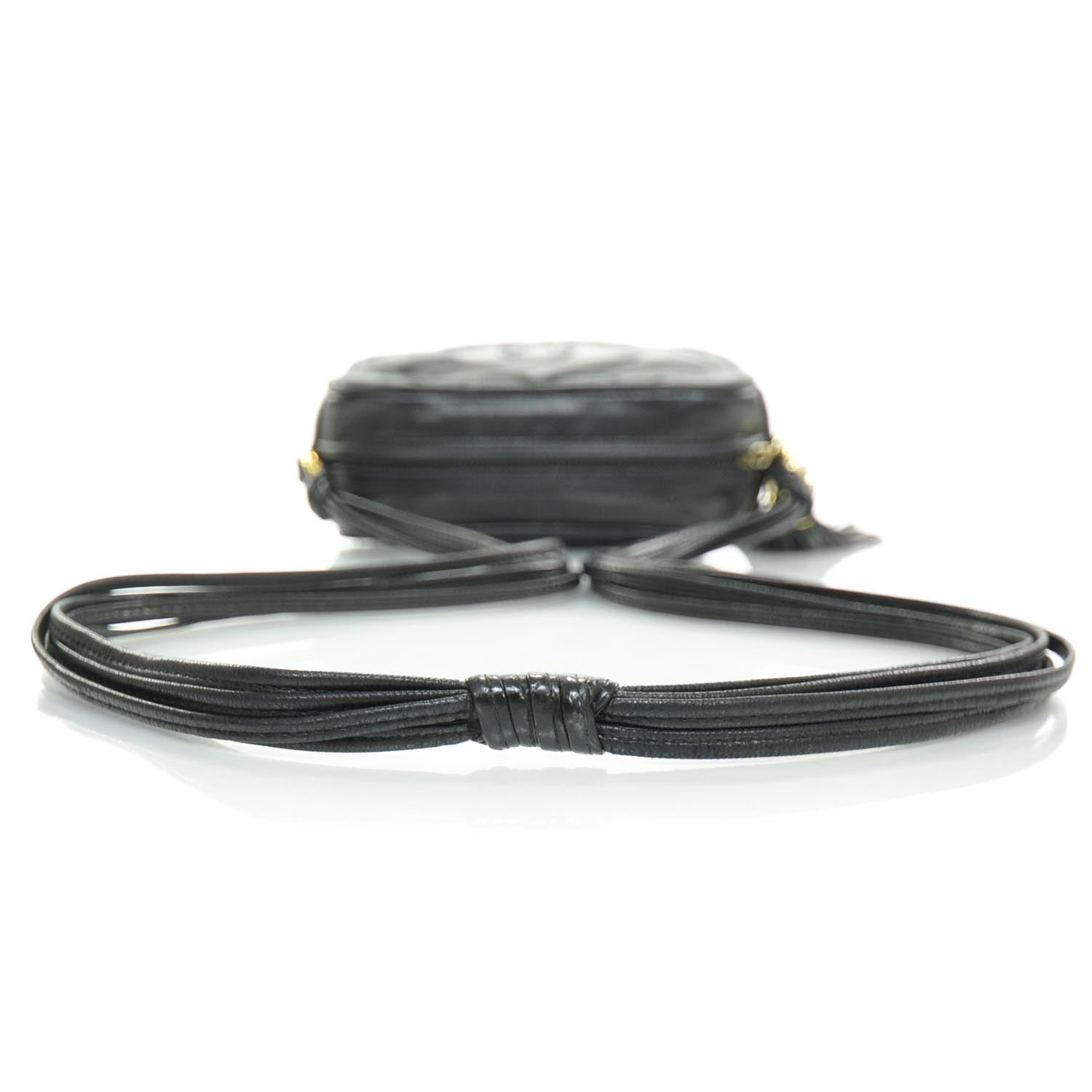 Chanel Lambskin Quilted Tassel Bag Black 6 of 11