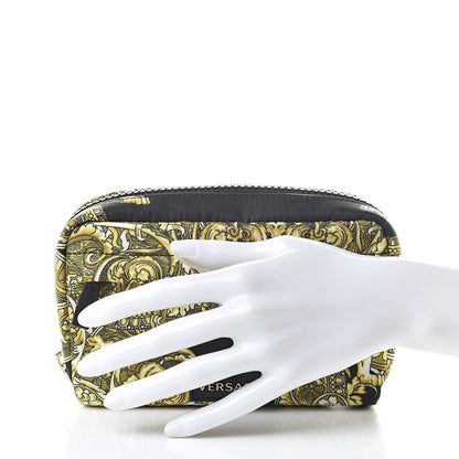Versace Nylon Barocco Print Zip Pouch Black 2 of 6