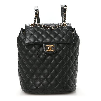 Chanel Lambskin Quilted Small Urban Spirit Backpack Black 1 of 10