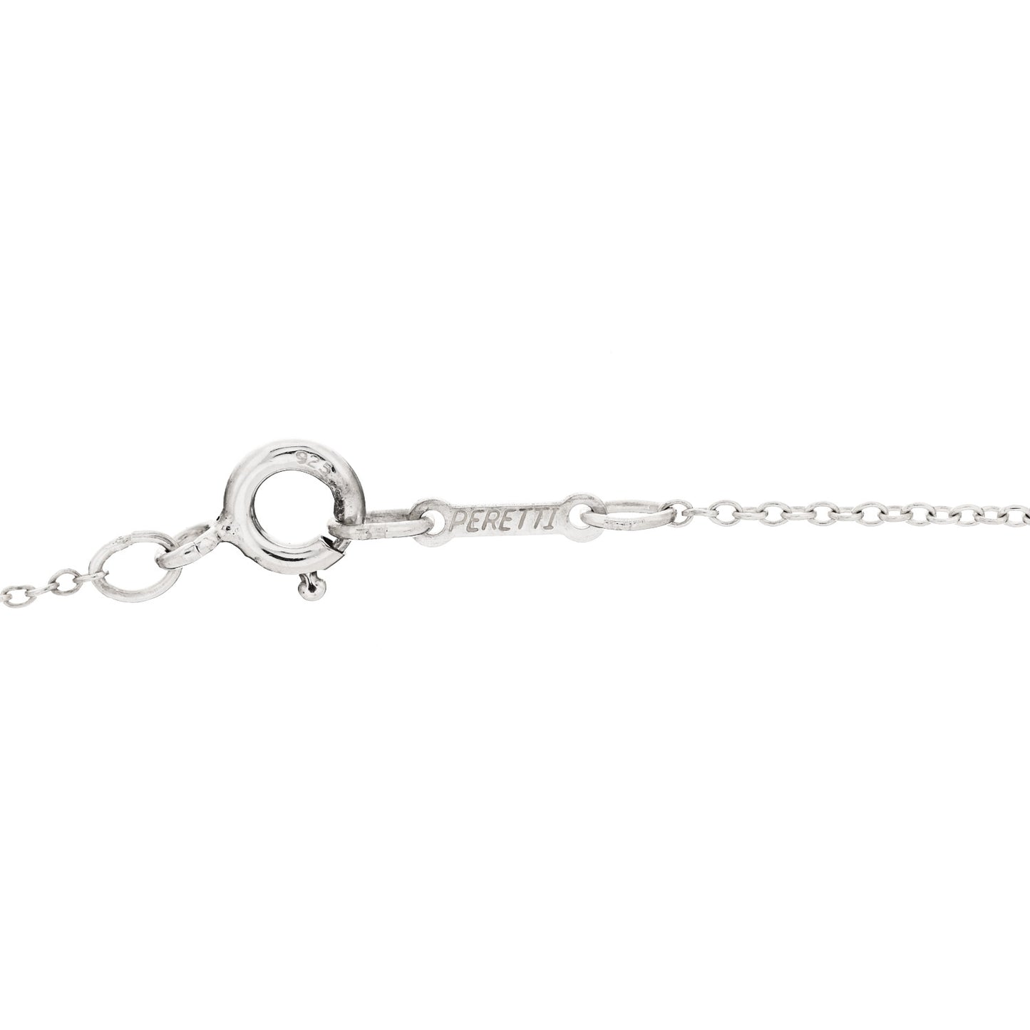 Sterling Silver 12mm Elsa Peretti Tear Drop Pendant Necklace