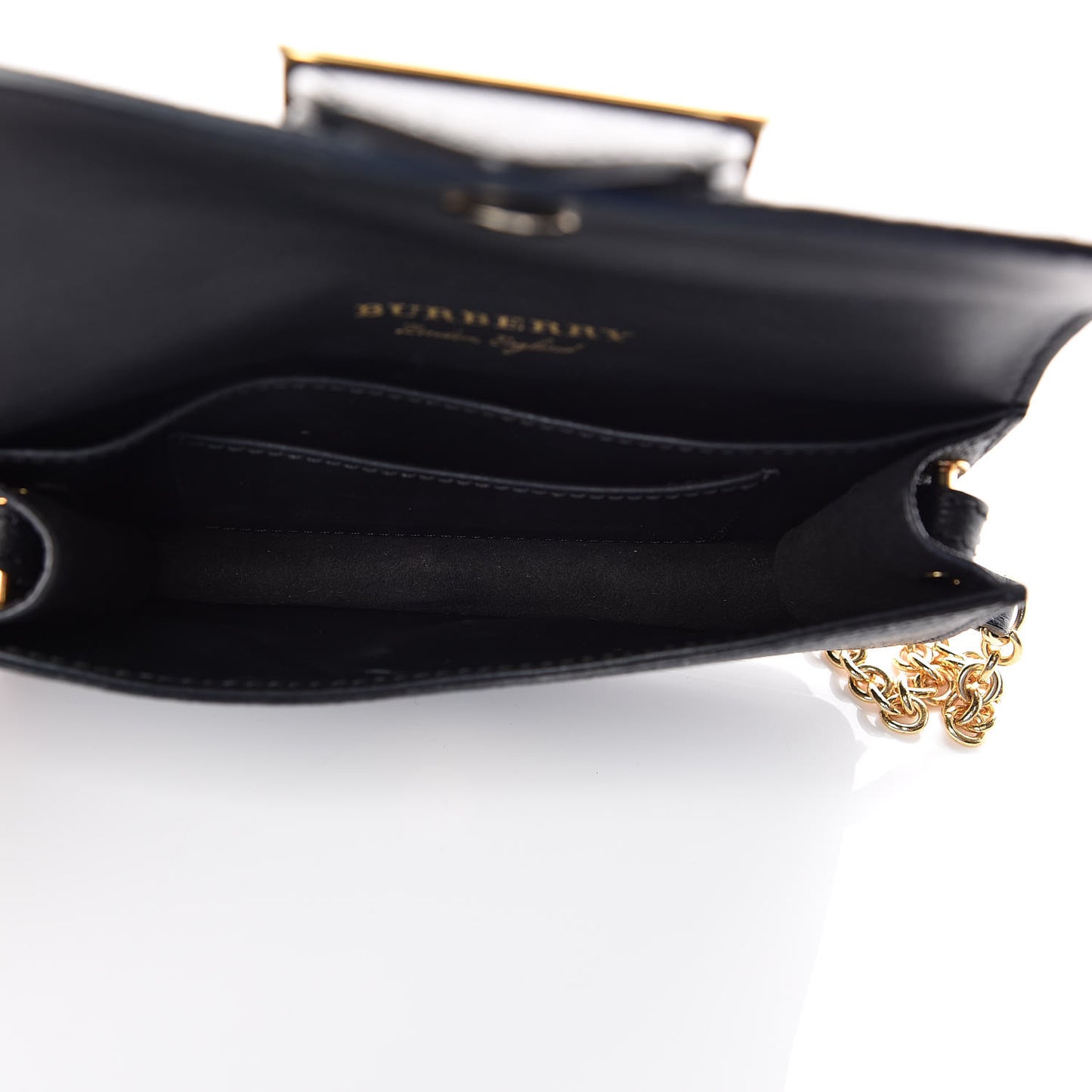Soft Grain Calfskin Mini Buckle Phone Bag Black