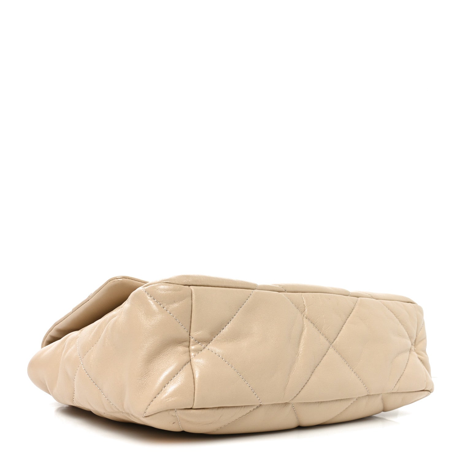 Chanel Lambskin Quilted Large Chanel 19 Flap Beige 4 of 10