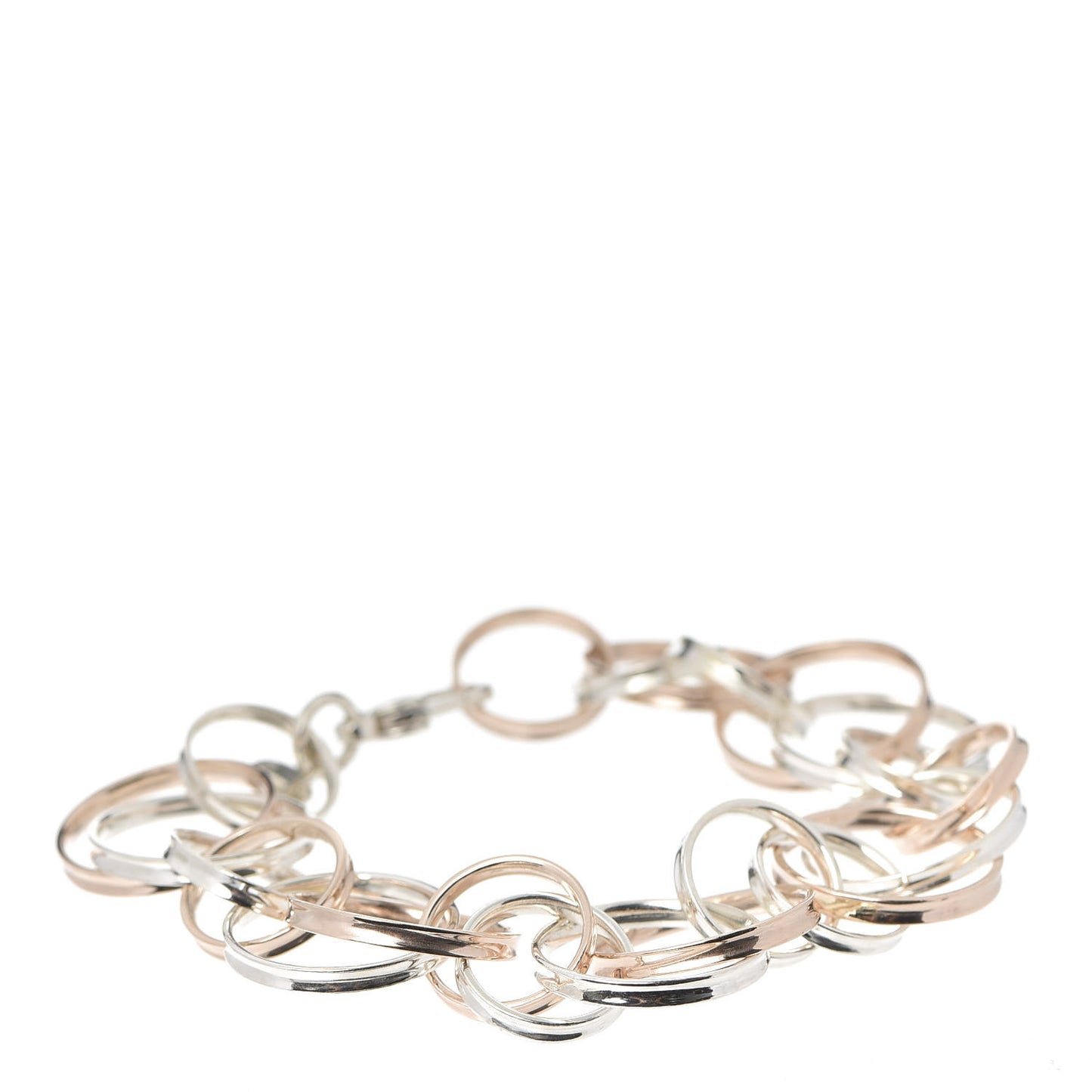Sterling Silver Rubedo 1837 Interlocking Circles Bracelet