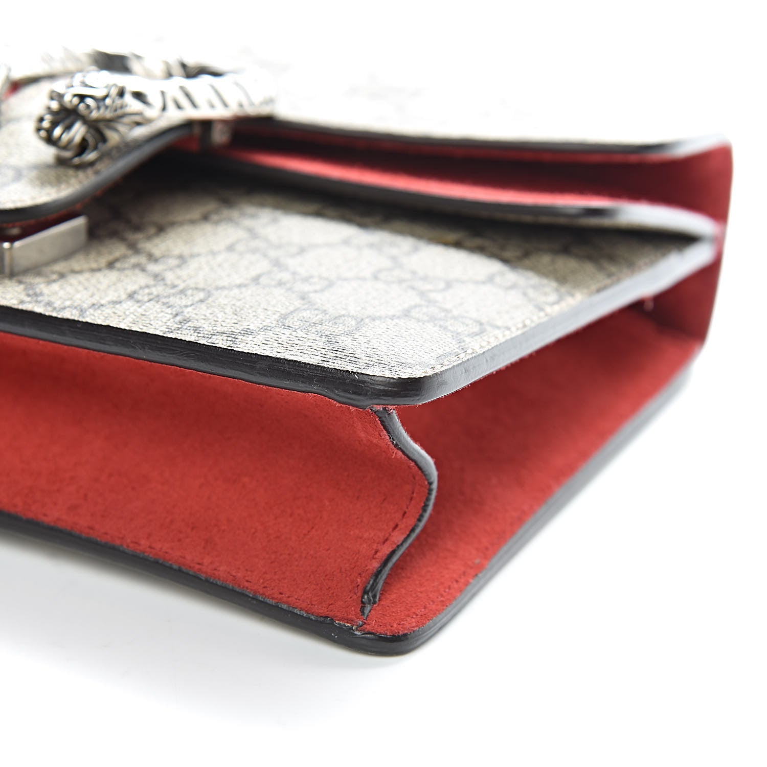Gucci GG Supreme Monogram Mini Dionysus Shoulder Bag Hibiscus Red 9 of 10
