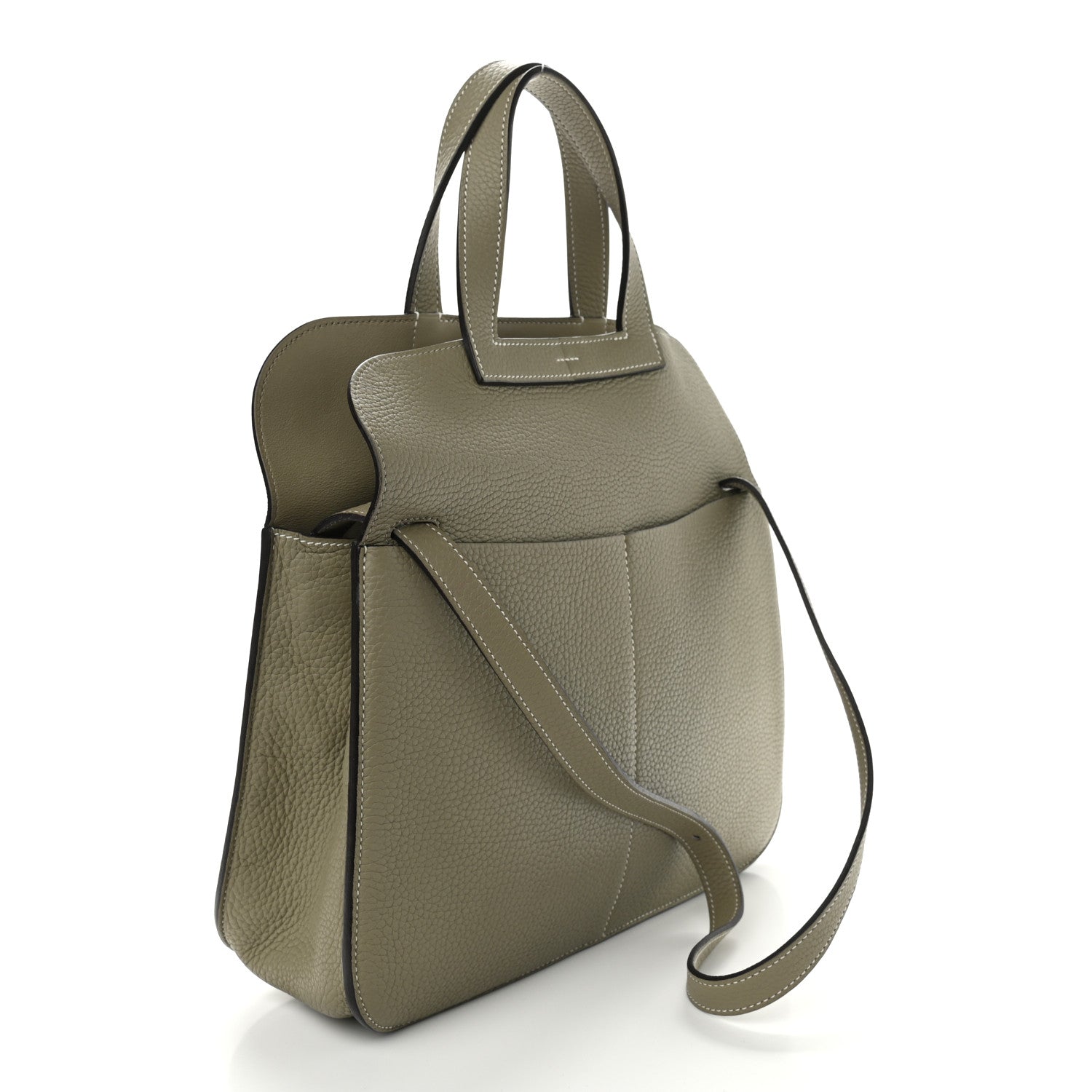 Hermes Taurillon Clemence Halzan 31 GM Sauge 4 of 10