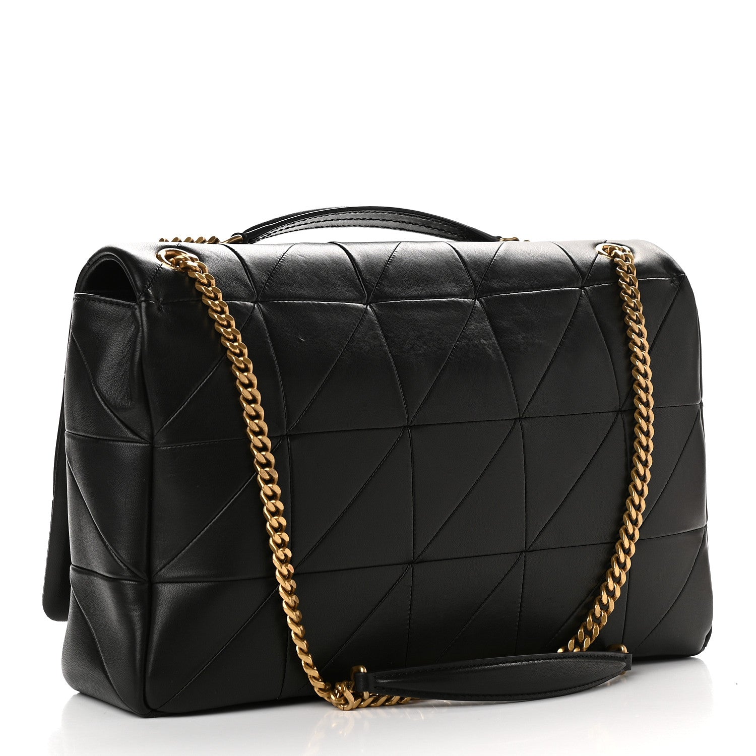 Saint Laurent Lambskin Patchwork Monogram Large Jamie Black 3 of 10