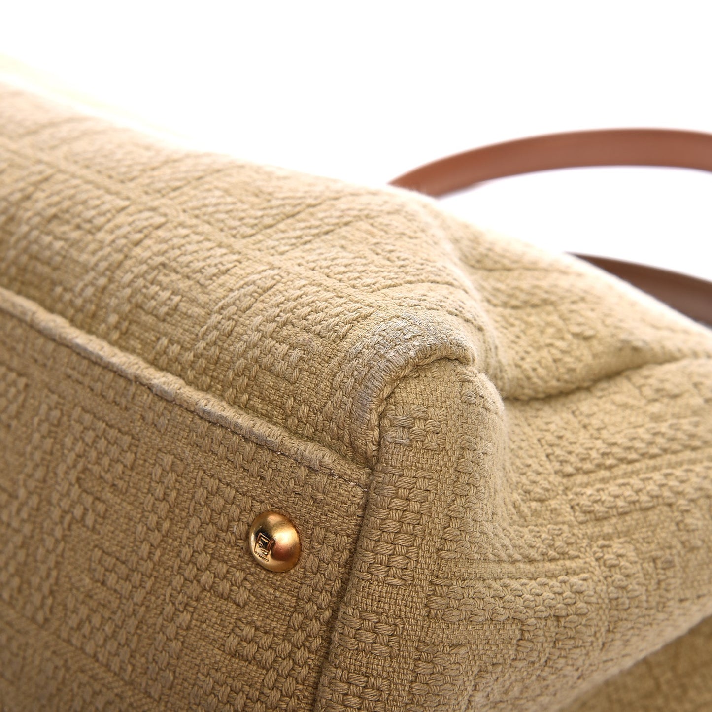 Corda Zucca Large Peekaboo Iconic Satchel Cognac