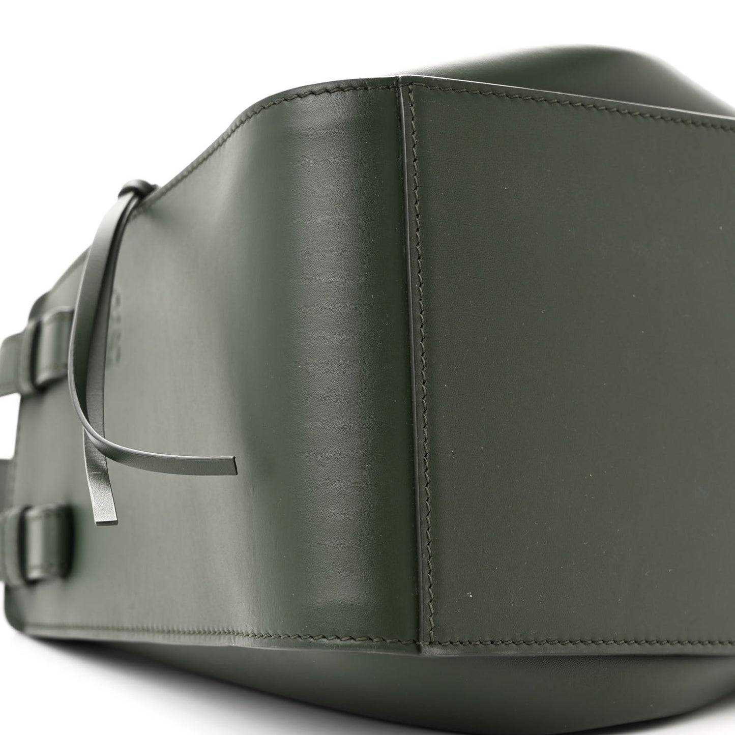 Calfskin Compact Hammock Shoulder Bag Bottle Green