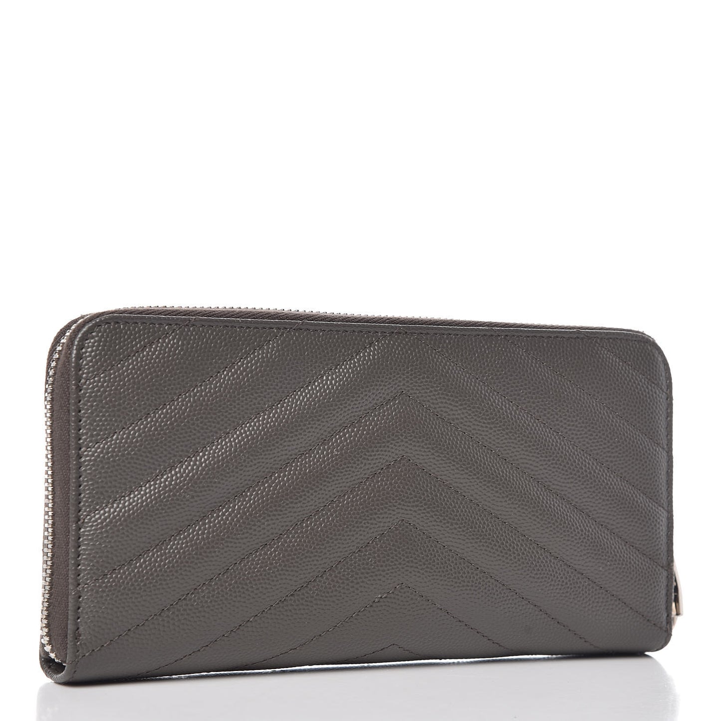 Grain De Poudre Matelasse Chevron Monogram Zip Around Wallet Earth