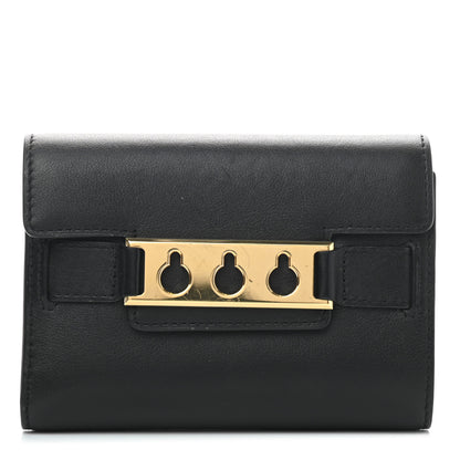 Delvaux Joy Calfskin Tempête Compact Wallet Black 1 of 6