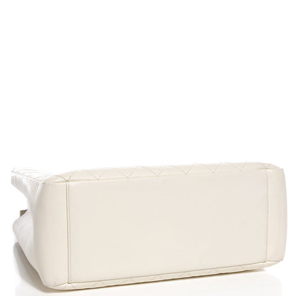 Chanel Caviar Quilted Grand Shopping Tote GST White 4 of 7