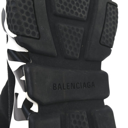 Balenciaga Neoprene Knit Womens Speed Graffiti Sneakers 41 Black White 7 of 8