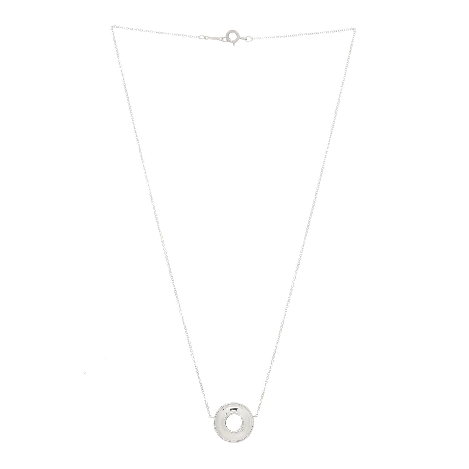 Tiffany Sterling Silver 18K Yellow Gold Paloma Picasso Magic Disc Pendant Necklace 3 of 4