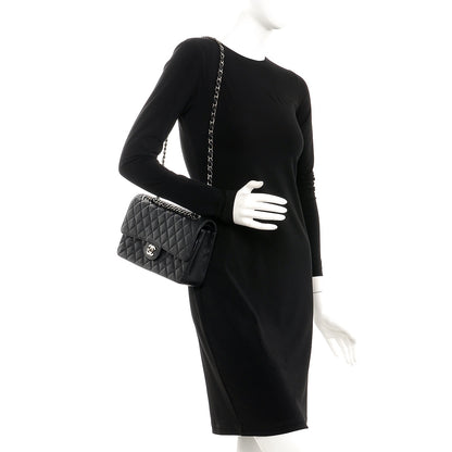 Chanel Caviar Quilted Medium Double Flap Black 2 of 8
