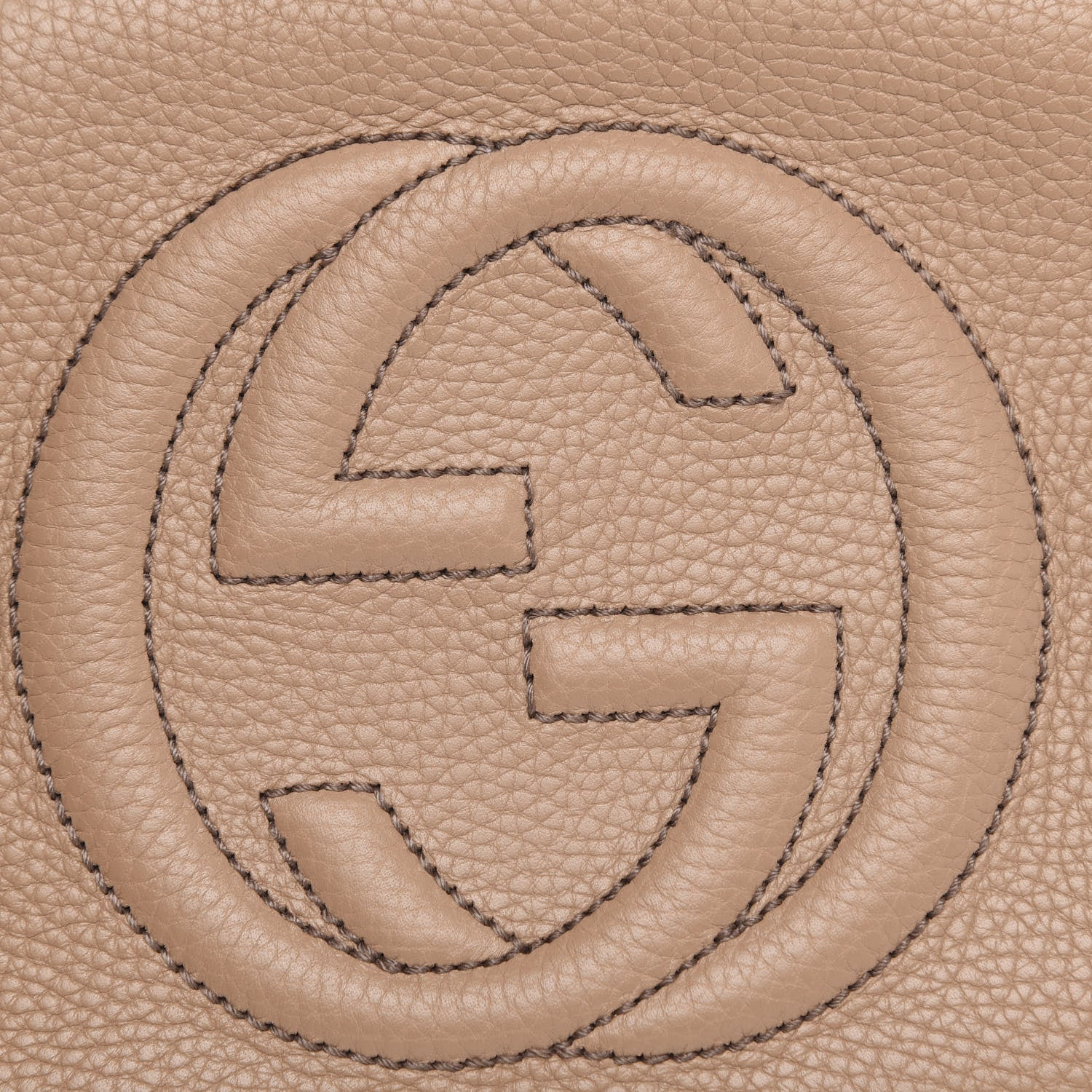 Gucci Pebbled Calfskin Small Soho Disco Bag Rose Beige 7 of 9