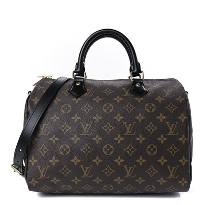 Louis Vuitton Monogram My World Tour Speedy Bandouliere 30 Black 1 of 12