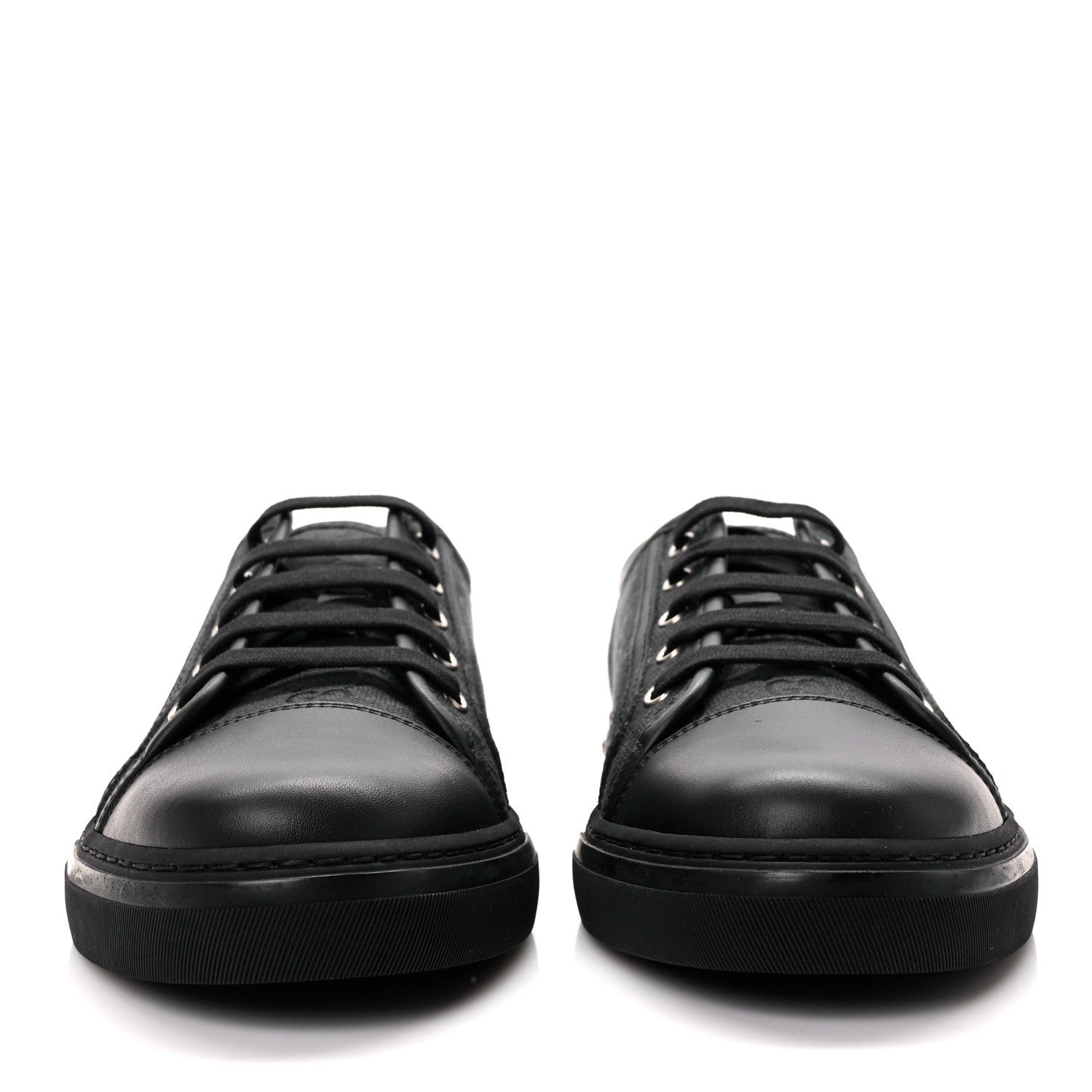 Gucci Monogram Mens Sneakers 9.5 Black Piombo 2 of 9