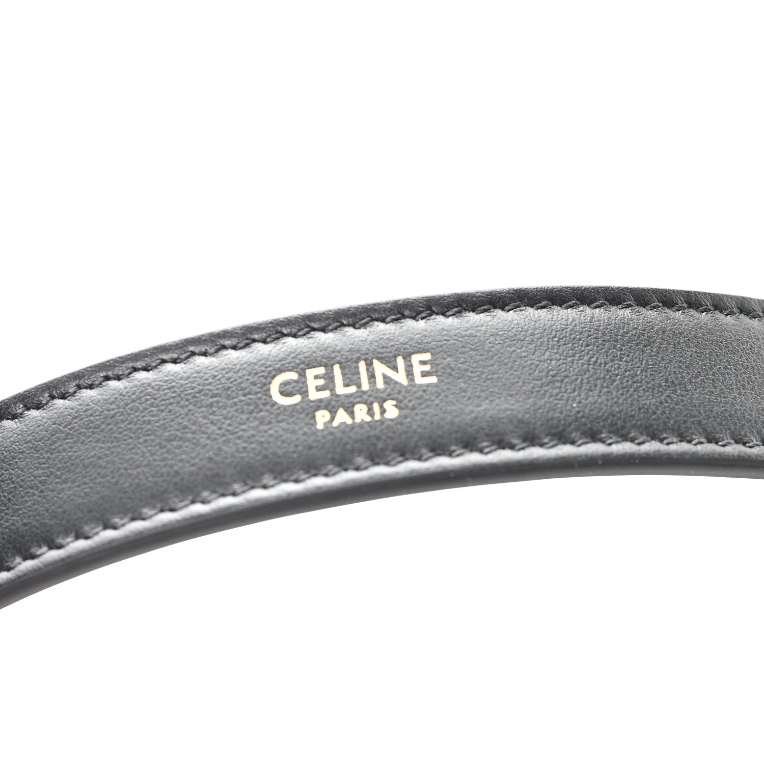 Celine Smooth Calfskin Medium Strap Ava Triomphe Shoulder Bag Black 6 of 10