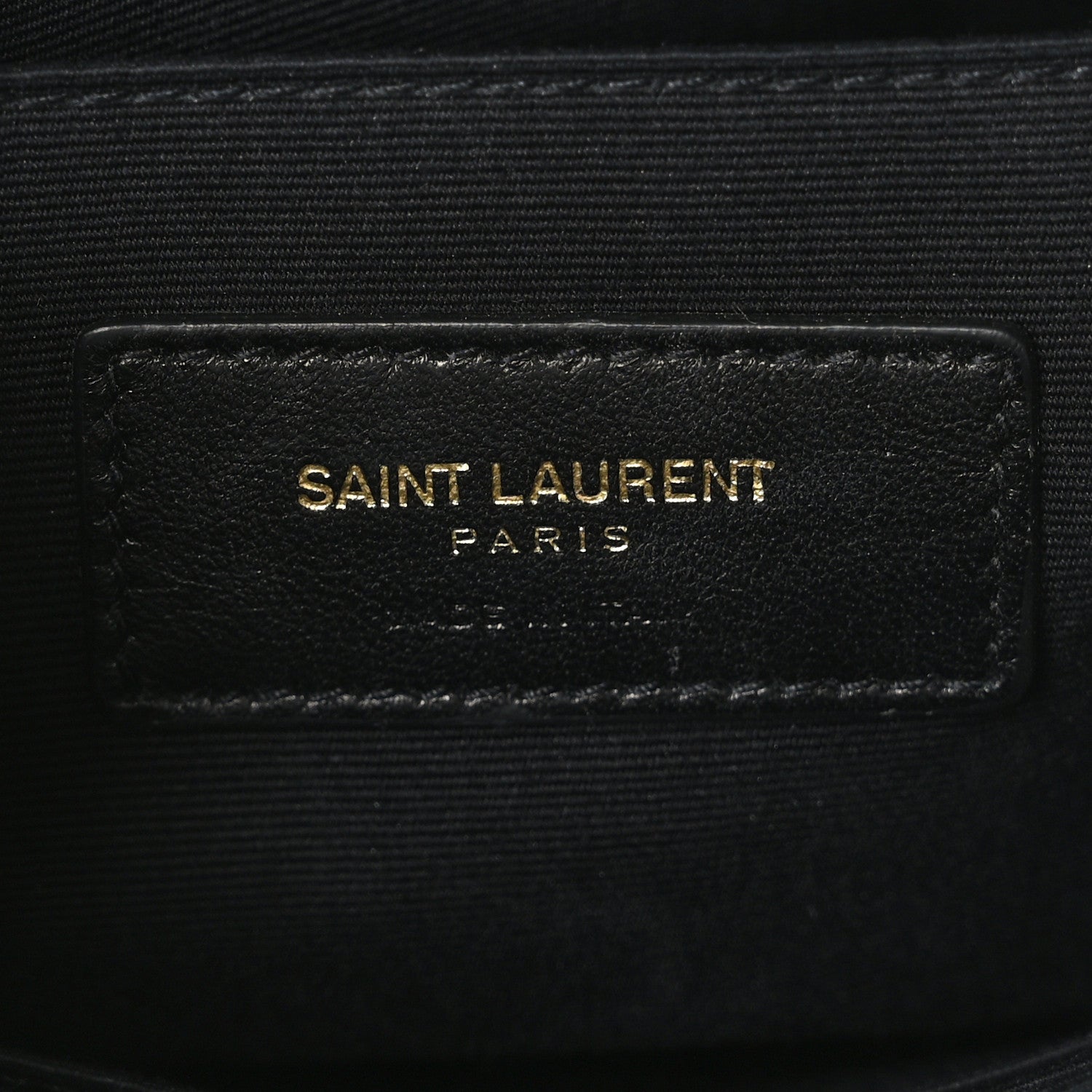 Saint Laurent Calfskin Matelasse Chevron Monogram A5 Wristlet Black 6 of 9