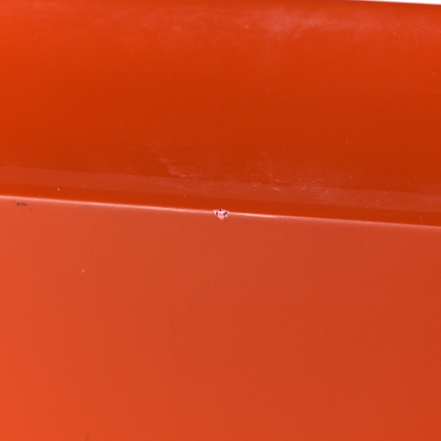 Hermes Lacquered Wood Taurillon Clemence Large Atrium Cheval Change Tray Orange Sanguine 8 of 12