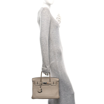 Hermes Togo Birkin 30 Gris Tourterelle 2 of 11
