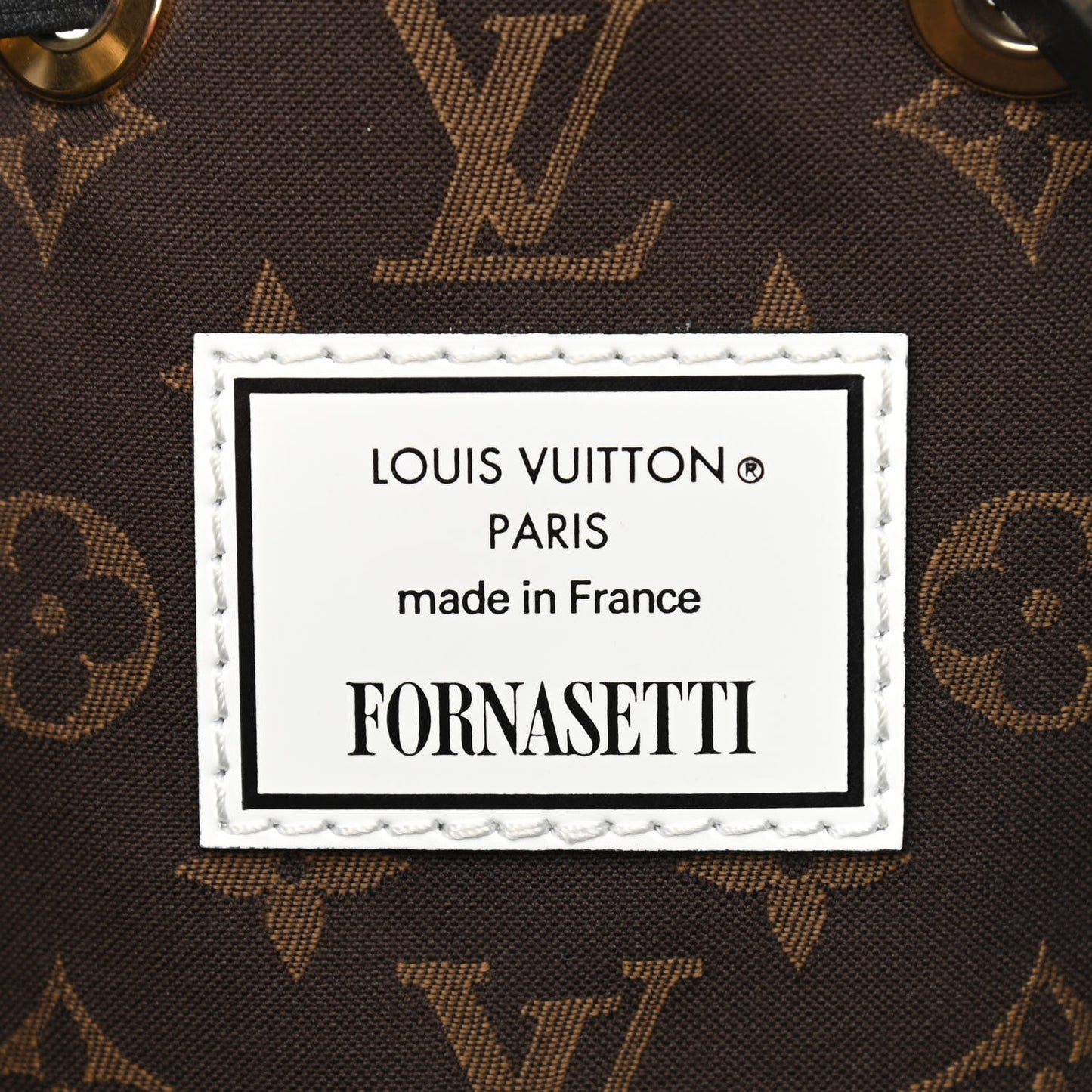 X FORNASETTI Calfskin Architettura Noe MM Black White