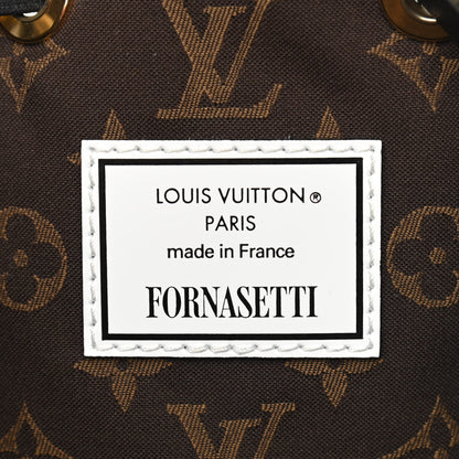 Louis Vuitton X FORNASETTI Calfskin Architettura Noe MM Black White 6 of 9