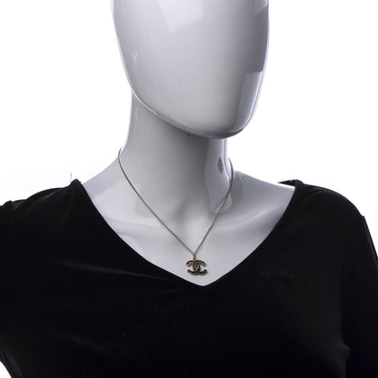 Chanel Enamel CC Baroque Necklace Black Gold 2 of 6